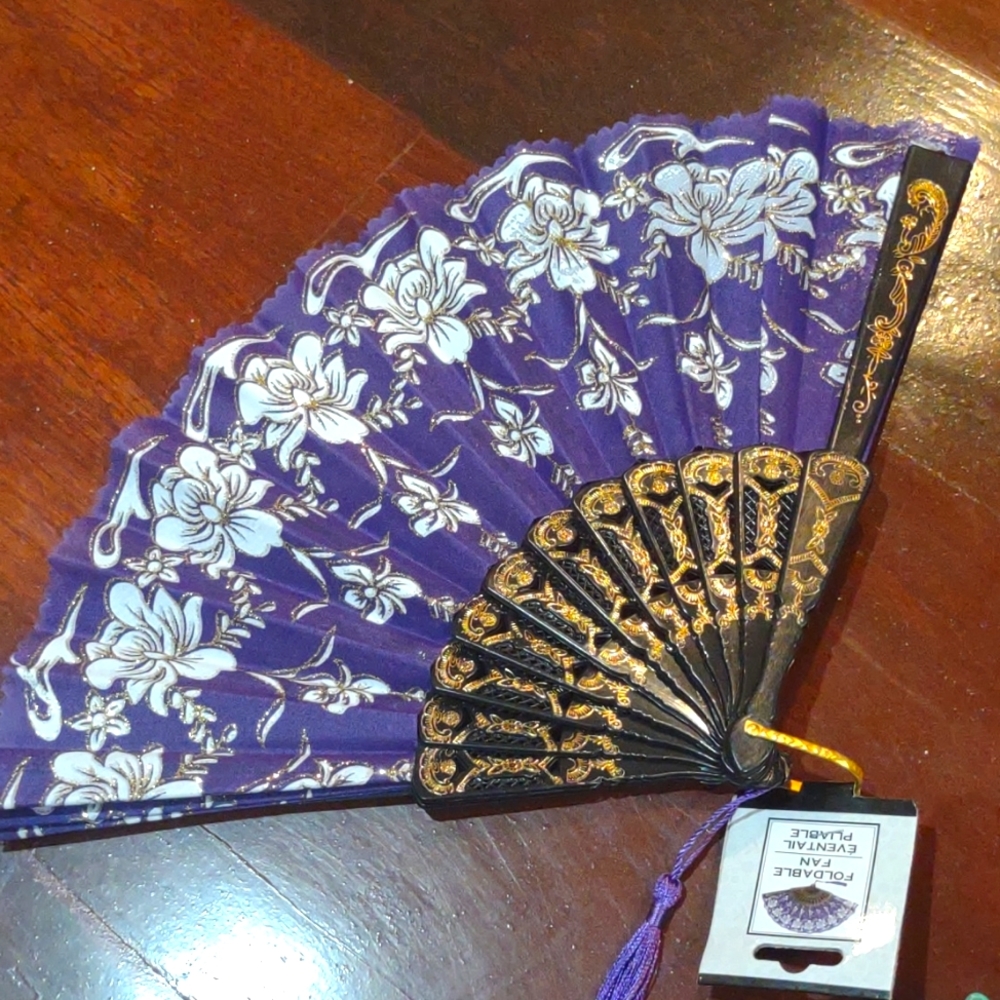Women's folding decorative fan